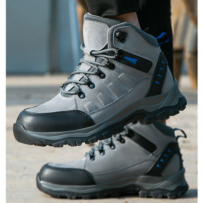 خرید کفش های ایمنی جوشکاری میان برش با لوگو سفارشی و چکمه های کاری رنگ خاکستری online manufacture