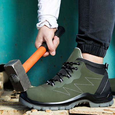 خرید کفش ایمنی ضد الکتریسیته ساکن مطابق با استاندارد EN ISO 20345 با مقاومت لغزش تایید شده SRC و آستر مشبک تنفسی online manufacture